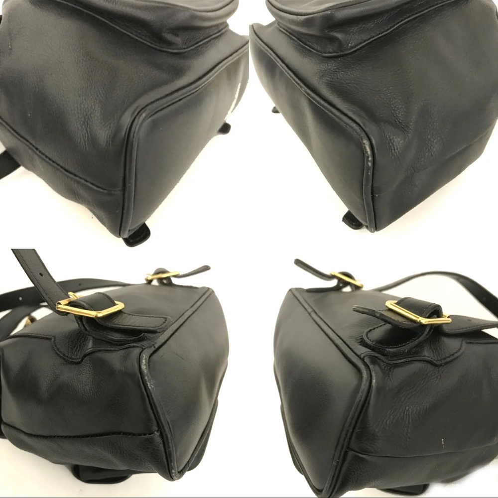 GUCCI Small Bamboo Handle Black Leather Back Pack: A STUNNER! - Picture 7 of 11